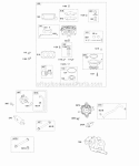 Carburetor Fuel Supply Diagram and Parts List for 540477-0112-E1  Briggs and Stratton Engine
